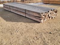 (96) Pieces of 2X4x16 Ft Spruce Rough Cut Lumber