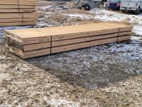 (24) Pieces of 3X12x16 Ft Rough Cut Sawn Spruce Planks