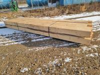 (12) Pieces of 8X8x16 Ft Rough Cut Sawn Spruce Timber