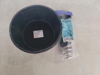2L Rubber Bucket and 10 Inch Immersion Water Heater