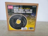 25 Ft Heavy Duty RV Extension Cord