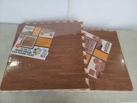 (2) 24 Sq Ft Wood Grain Eva Interlocking Floor Tiles