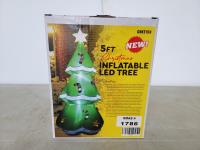 5 Ft Christmas Inflatable LED Tree