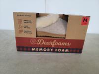 Dearfoams Memory Foam Size 7-8 Womens Slippers