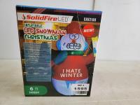 Solidfire Inflatable LED Christmas Snowman 