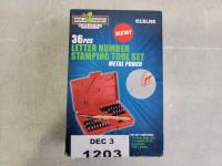 36 Piece Metal Punch Letter Number Stamping Tool Set