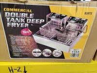 Commercial Double Tank Deep Fryer 