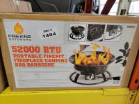 Fire King 52,000 BTU Portable Propane Firepit