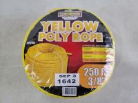 250 Ft 3/8 Inch Yellow Poly Rope 