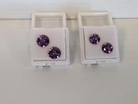 (4) Smartlife Purple Sapphire Gemstones