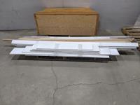 Qty of Baseboards and Trim, Wooden Storage Bench 