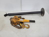 Roustabout II 1-1/2 Ton Lever Hoist and Pipe Stand