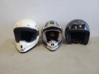 (3) ATV Helmets