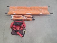 (2) Stretchers and First Aid Bag 