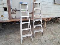 (2) 6 Ft Aluminum Step Ladders