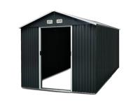 TMG Industrial MS0810 8 Ft X 10 Ft Galvanized Apex Shed