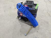 Campbell Hausfeld 2Gal Air Compressor with Hose and Tire Attachment 