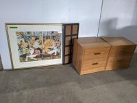 (2) Side Tables, Picture and Photo Frame