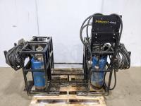 (4) 3 Inch Tsurumi Submersible Pumps with Racks