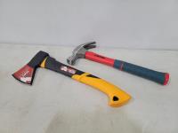 H. Brothers 500G Hatchet and 16 oz Claw Hammer