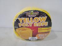 250 Ft 3/8 Inch Yellow Poly Rope