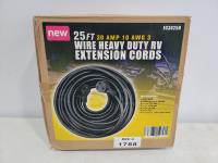 25 Ft Heavy Duty RV Extension Cord