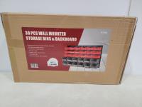 30 Piece Wall Mounted Storage Bins