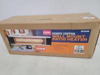 Remote Controlled 1500 Watt Wall Mount Patio Heater