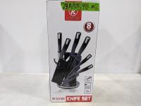 Kitchen King 8 Piece Knife Set (Black) 