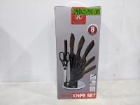 Kitchen King 8 Piece Knife Set (Brushed Bronze)