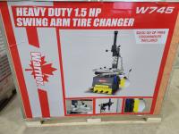 Warrior W745 Heavy Duty 1.5 HP Swing Arm Tire Changer