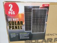 2 Piece 195 Watt Solar Panel