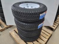 (4) ST225/75R15 117/112N Grizzly Trailer Tires