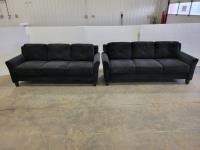 (2) Lifestyle Solutions Microfiber Couches