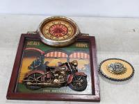 (2) Harley Davidson Wall Art