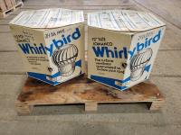 (2) 12 Inch Whirly Bird Turbine Ventilators