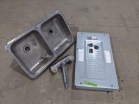 Siemens Electrical Panel and Dual Stainless Steel Sink with Tap