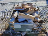 Tote of Dry Spruce Firewood