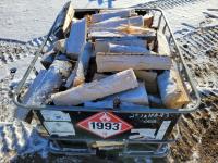 Tote of Dry Spruce Firewood