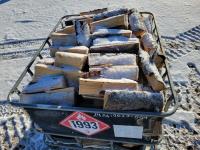 Tote of Dry Spruce Firewood