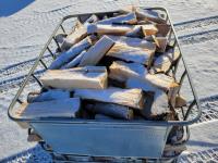 Tote of Dry Spruce Firewood