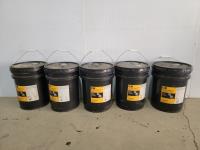 (5) 20L Pails Cat Bio Hydro Hyraulic Oil