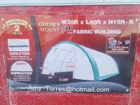 Golden Mountain 304015R-300g PE 30 Ft X 40 Ft Dome Storage Shelter