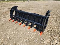 Greatbear 78 Inch Grass Fork Grapple - Skid Steer Attachment