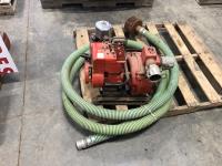 Trash Pump with 3 Inch Camlocks and Hose