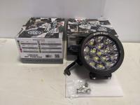 (2) Night Rider LEDs 80W 7 Inch Round Work Lights