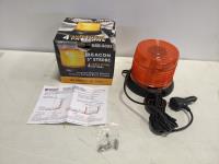 (2) Night Rider LEDs 5 Inch 18W Beacon Strobe Light