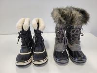 (2) Pairs of Womens Sorel Boots