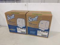 (2) Scott Manual Slim Roll Towel Dispenser