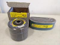 Qty of Klingspor Sanding Belts and Abrasive Mop Disc